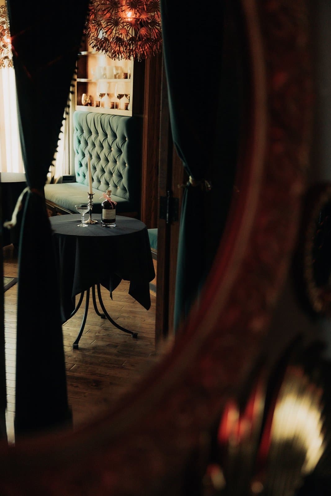 Intimate corporate gathering at booth seating inside Nineteen 25 Denver Private Event Venue